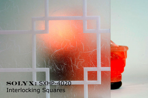 Interlocking Squares Glass